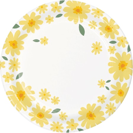 Creative Converting Sweet Daisy Dessert Plates, 96PK 372464